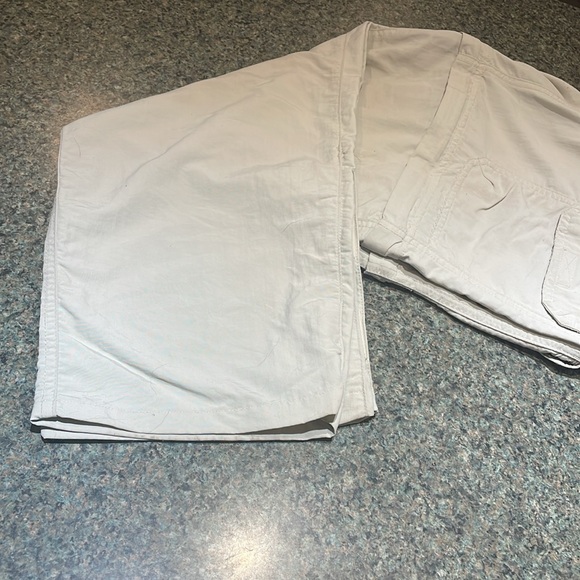 Royal Robbins size 10 regular adjustable length hiking pants elastic panels tan - Picture 3 of 14